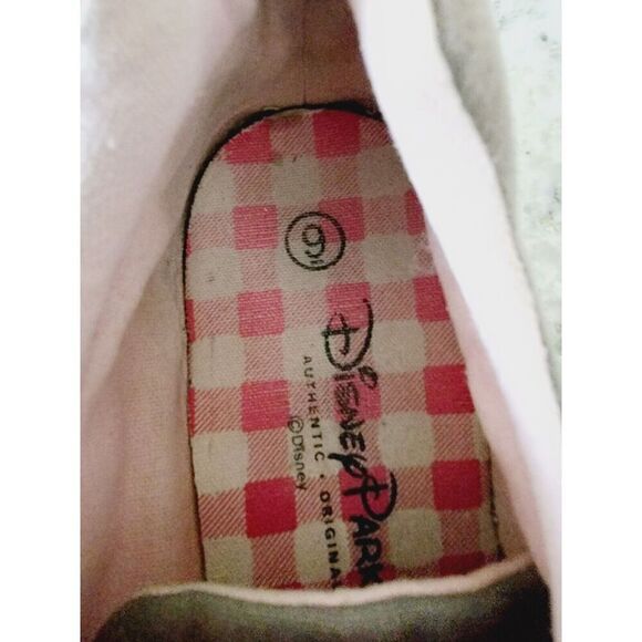 Disney Parks 9 Vintage Sneaker Women's Gray Pink‎ Flats Rhinestone 28 - Picture 8 of 9